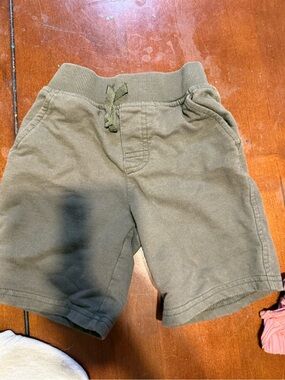 Carter's Olive Drawstring Pull-On Shorts